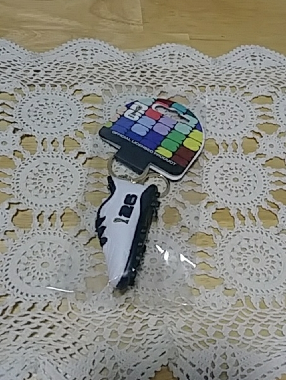 FIFA White & Black Mini Cleat Keyring, Keychain - Official Licensed Product. NWT